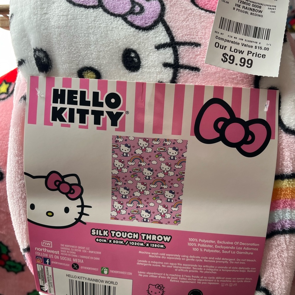 Hello Kitty Silk Touch Throw Blanket